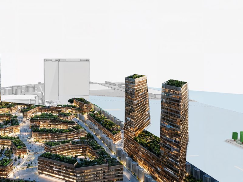 KI-Visualisierung eines Quartiers